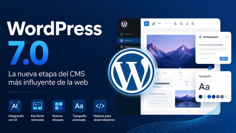 WordPress 7.0: la nueva era del CMS con IA y diseño renovado